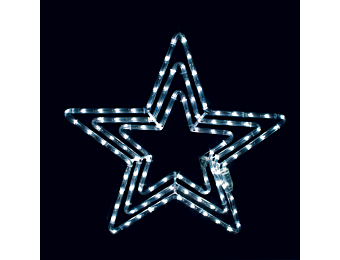 "3 STARS" 108 LED ΣΧΕΔΙΟ 4.5m ΜΟΝΟΚΑΝΑΛ ΦΩΤΟΣΩΛ ΨΥΧΡΟ ΛΕΥΚΟ ΜΗΧΑΝΙΣΜΟ FLASH IP44 56cm 1.5m ΚΑΛΩΔ