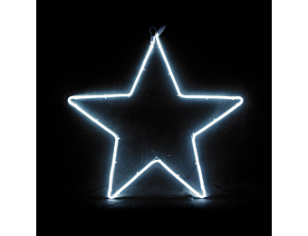 ^ "STAR" 200 NEON LED 2m NEON DOUBLE SMD ΦΩΤ., CW ΣΤΑΘ., IP44, 58X54CM, 1.5m ΚΑΛ.
