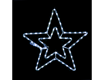 ^ "DOUBLE STARS" 72 LED ΣΧΕΔΙΟ 3m ΜΟΝΟΚΑΝΑΛ ΦΩΤΟΣΩΛ ΨΥΧΡΟ ΛΕΥΚΟ ΜΗΧΑΝΙΣΜΟ FLASH IP44 55cm 1.5m ΚΑΛΩ