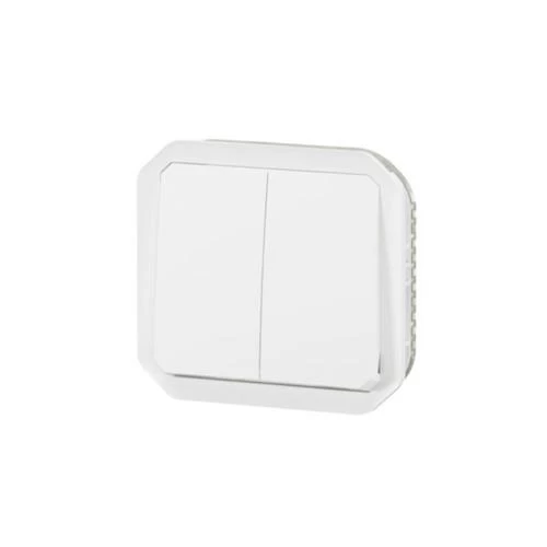 ΔΙΑΚΟΠΤΗΣ ΜΠΟΥΤΟΝ LEGRAND PLEXO IP55 ΔΙΠΛΟΣ A/R ΛΕΥΚΟ