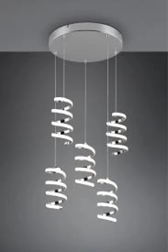 ΦΩΤΙΣΤΙΚΟ ΚΡΕΜΑΣΤΟ  ΡΟΖΕΤΑ LED LAOLA 5X8W 4000K ΧΡΩΜΙΟ  R34185306