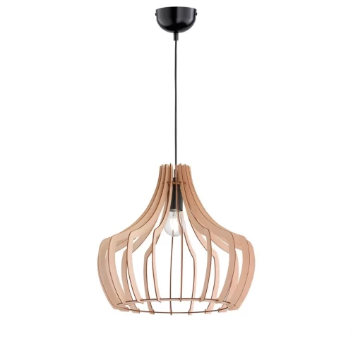 ΦΩΤΙΣΤΙΚΟ ΚΡΕΜΑΣΤΟ ΞΥΛΟ ΚΑΦΕ  WOOD Ε27 Φ44 R30253830