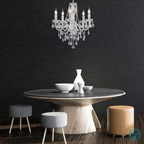 ΦΩΤΙΣΤΙΚΟ ΚΡΕΜΑΣΤΟ 5ΧΕ14 ΓΥΑΛΙ ΔΙΑΦΑΝΟ LUSTER  R1107-00