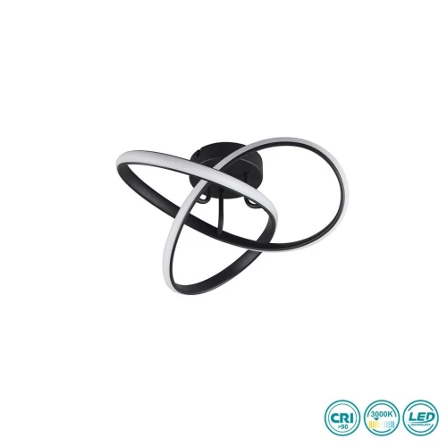 ΠΛΑΦΟΝΙΕΡΑ ΟΡΟΦΗΣ LED MEO 15W 4000K ΜΑΥΡΟ R62101132
