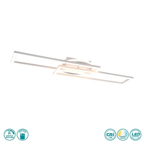 ΠΛΑΦΟΝΙΕΡΑ ΟΡΟΦΗΣ LED TWISTER 30W CCT ΛΕΥΚΟ R67183131