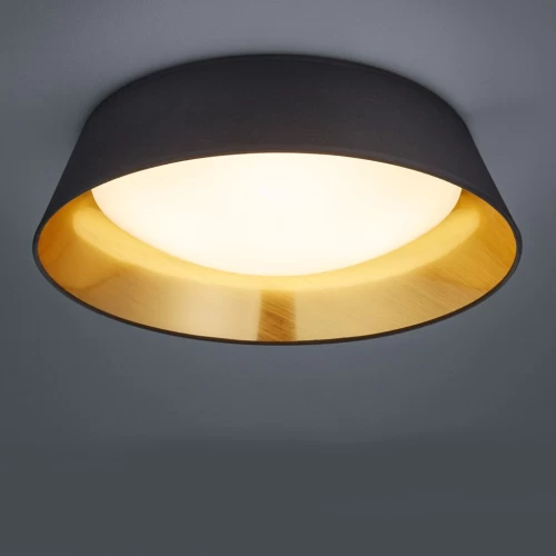 ΠΛΑΦΟΝΙΕΡΑ ΟΡΟΦΗΣ LED PONTS ΜΑΥΡΟ ΧΡΥΣΟ 18W 3000K R62871879