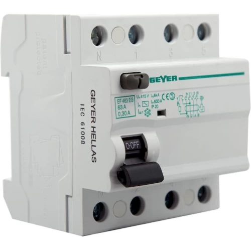 ΡΕΛΕ ΔΙΑΦΥΓΗΣ GEYER 4P63A/300mA