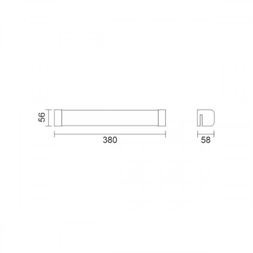ΑΠΛΙΚΑ ΛΟΥΤΡΟΥ LED 10W 4000K ΧΡΩΜΙΟ 6742
