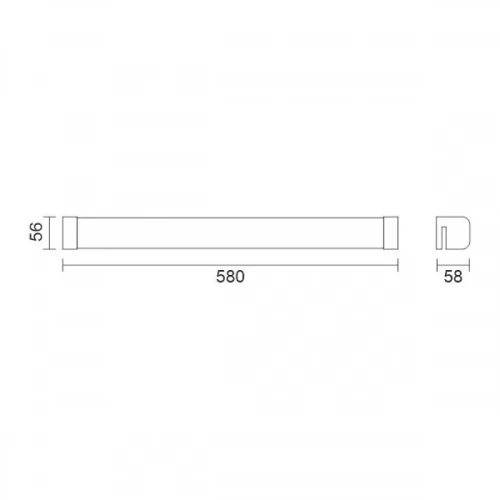ΑΠΛΙΚΑ ΛΟΥΤΡΟΥ LED 15W 3000K ΧΡΩΜΙΟ 6743