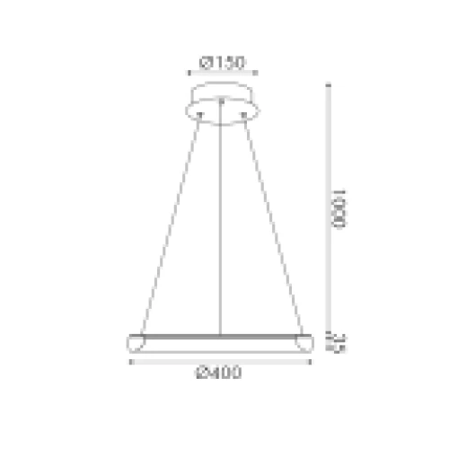 ΦΩΤ ΚΡΕΜΑΣΤΟ LED HARMONY 24W CCT HM23LEDP40BKCCT
