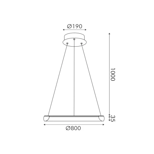 ΦΩΤ ΚΡΕΜΑΣΤΟ LED HARMONY 48W CCT ΜΑΥΡΟ HM23LEDP80BKCCT