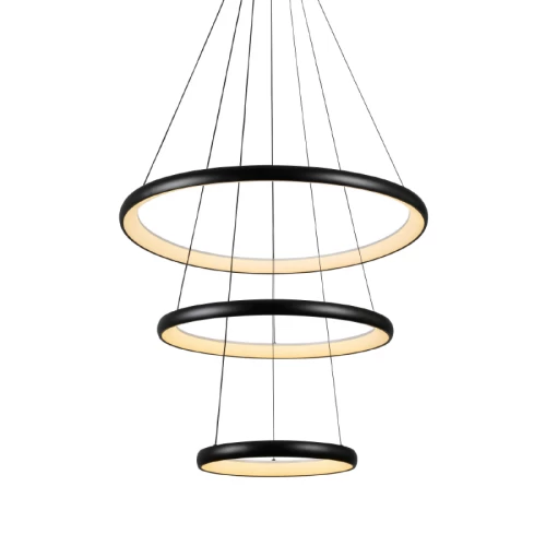  ΦΩΤ ΚΡΕΜΑΣΤΟ LED HARMONY 60W CCT ΜΑΥΡΟ HM23LEDP3BKCCT