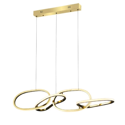 ΦΩΤ ΚΡΕΜΑΣΤΟ ΡΑΓΑ LED RING ΧΡΥΣΟ 60W CCT HM88LEDP4GDCCT