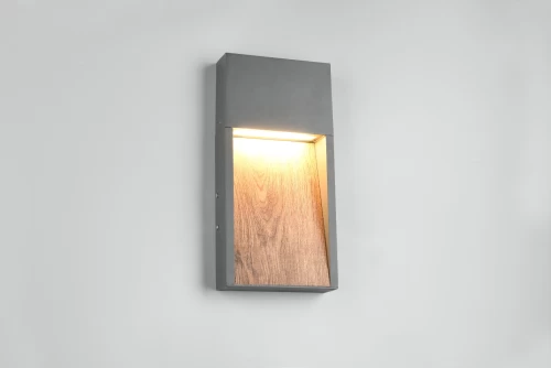 Απλίκα  SALMON LED 11W 3000K Ανθρακί Ξύλο 246960135