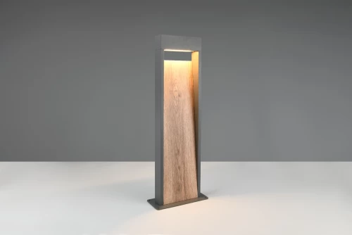ΚΟΛΩΝΑΚΙ ΑΛΟΥΜΙΝΙΟΥ SALMON LED 11W 3000K ΑΝΘΡΑΚΙ ΞΥΛΟ 546960135