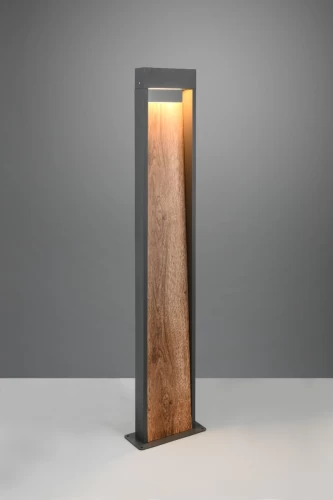 ΚΟΛΩΝΑΚΙ ΑΛΟΥΜΙΝΙΟΥ SALMON LED 11W 3000K ΑΝΘΡΑΚΙ ΞΥΛΟ 446960135