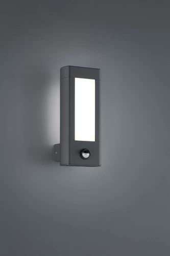 Απλίκα Με Αισθητήρα Κίνησης RHINE LED 9W 3000K Ανθρακί 221669242