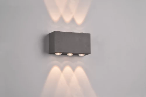 Απλίκα CLYDE LED 2X3W 3000Κ Ανθρακί 240760142
