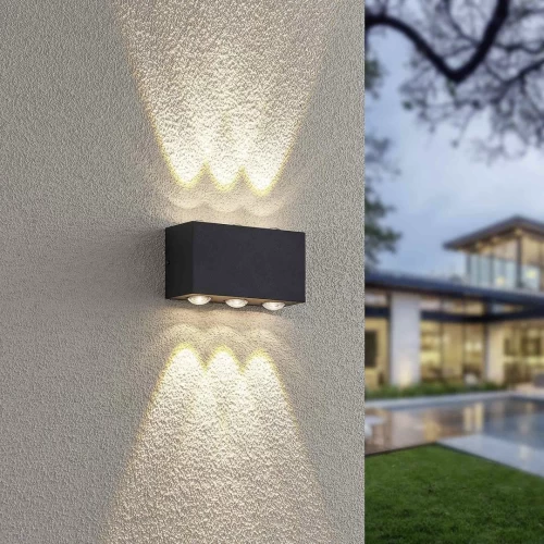 Απλίκα CLYDE LED 2X3W 3000Κ Ανθρακί 240760142