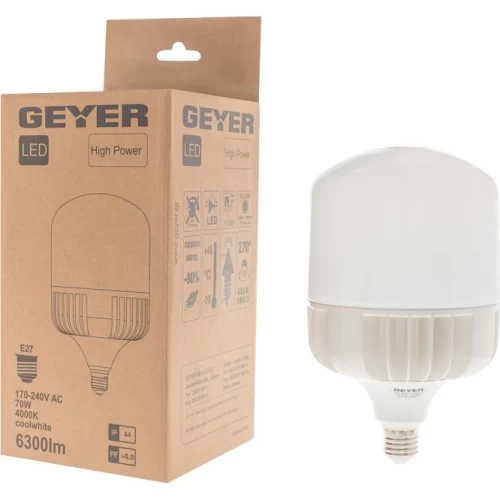 ΛΑΜΠΤΗΡΑΣ LED HIGH POWER 70W E27-Ε40 4000K 6300lm IP44