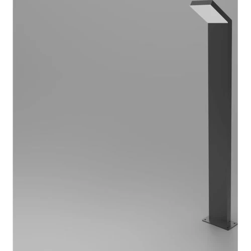 ΚΟΛΩΝΑΚΙ LED ΠΛΑΚΕ H=80cm 6W 3000K ΑΝΘΡΑΚΙ IP54