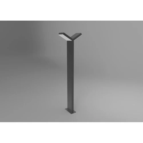 ΚΟΛΩΝΑΚΙ LED ΔΙΦΩΤΟ H=80cm 6W 3000K ΑΝΘΡΑΚΙ IP44