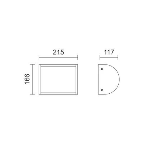 Απλίκα LED Αλουμινίου Μαύρο/Οπάλ 10W 3000K