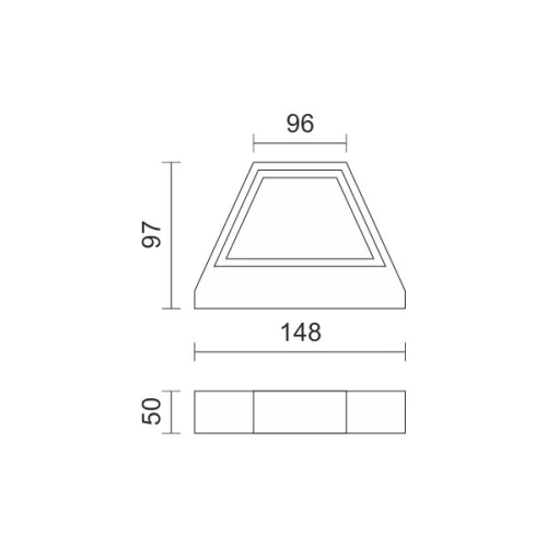 Απλίκα LED Εξωτερικού Χώρου 5W 3000K IP44 Λευκό