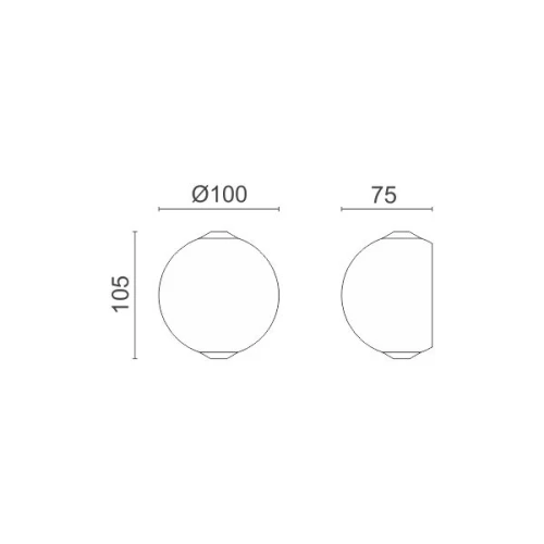 ΑΠΛΙΚΑ ΤΟΙΧΟΥ LED 2X3W 3000K