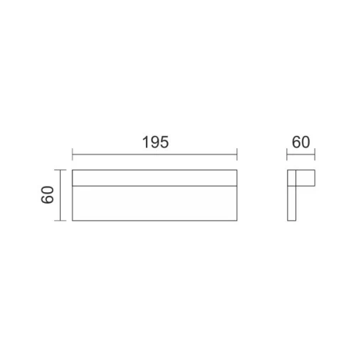 ΑΠΛΙΚΑ ΤΟΙΧΟΥ LED ΠΑΡΑΛΛΗΛΟΓΡΑΜΜΟ 6W 4000K