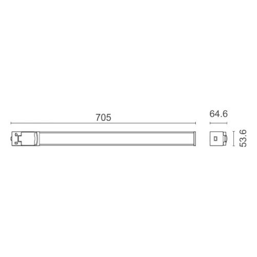 ΓΡΑΜΜΙΚΟ LED ΜΕ ΠΡΙΖΑ 10W 4000K