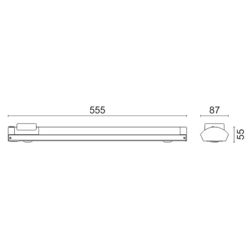 ΓΡΑΜΜΙΚΟ LED ΜΕ ΠΡΙΖΑ 6.4W 4000K