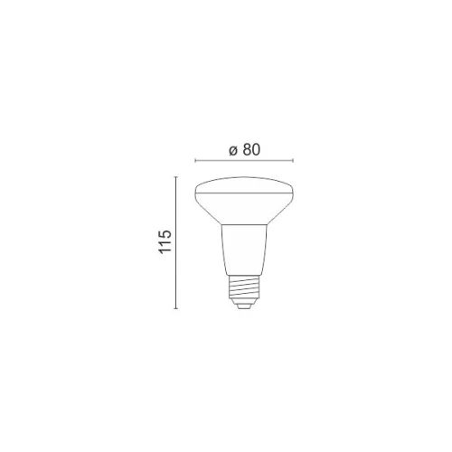 ΛΑΜΠΤΗΡAΣ LED R80 E27 10W 3000K