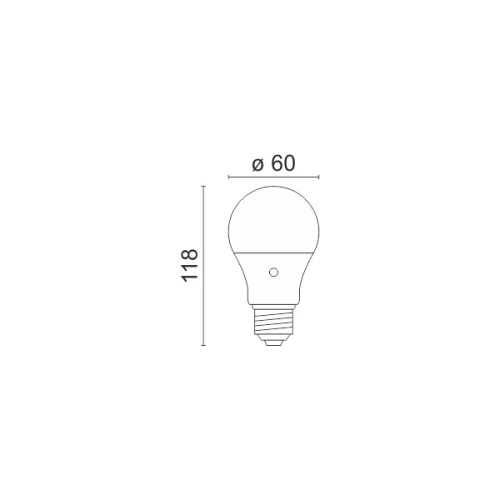 ΛΑΜΠΤΗΡAΣ LED E27 Day/Night Sensor 10W 3000K