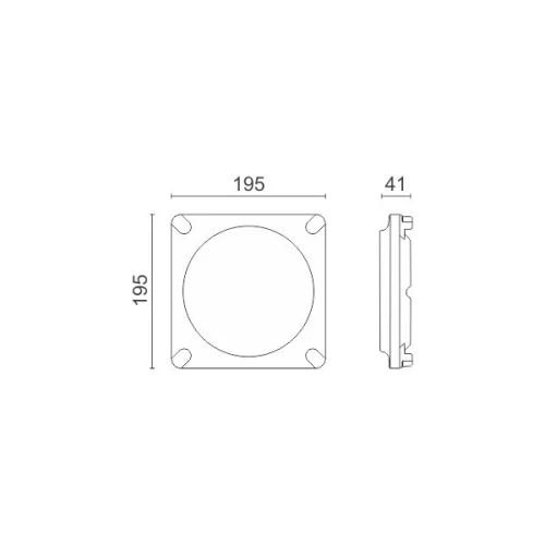 ΠΛΑΦΟΝΙΕΡΑ LED 12W 4000K IP54 ΛΕΥΚΟ
