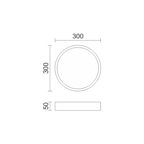 ΠΛΑΦΟΝΙΕΡΑ LED ΣΤΡΟΓΓΥΛΗ ΛΕΥΚΗ 21W 3000K
