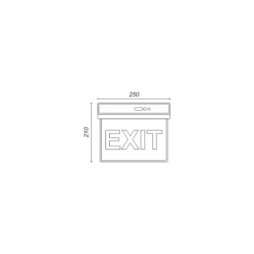 ΦΩΤΙΣΤΙΚΟ EXIT LED 3W 6000K