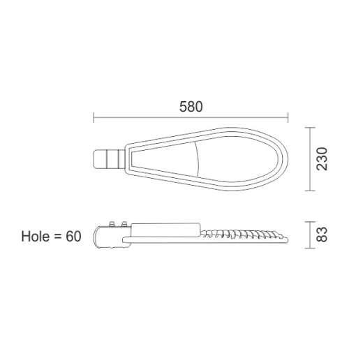 ΦΩΤΙΣΤΙΚΟ ΔΡΟΜΟΥ LED HPL 100W 4000K