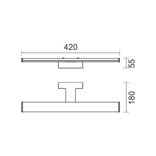 ΑΠΛΙΚΑ ΛΟΥΤΡΟΥ LED 14W 3000K ΧΡΥΣΟ