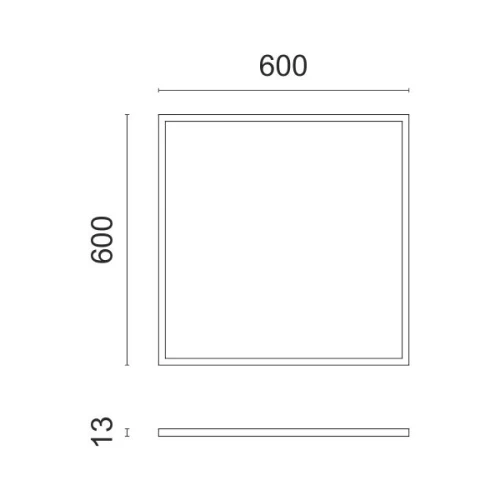 LED ΠΑΝΕΛ ΟΡΟΦΗΣ ΤΕΤΡΑΓΩΝΟ ΧΩΝΕΥΤO (60Χ60) 40W 4000K