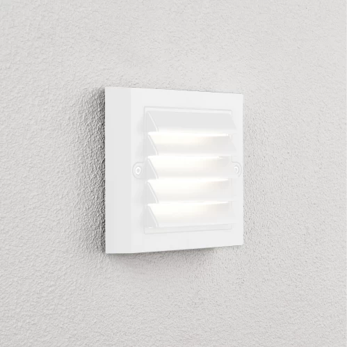 ΑΠΛΙΚΑ LED ΕΞΩΤΕΡΙΚΟΥ ΤΕΤΡΑΓΩΝΗ ΓΡΙΛΛΙΑ PVC 6W 3000K ΛΕΥΚΟ IP65