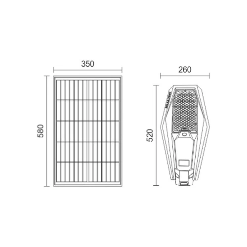 ΦΩΤΙΣΤΙΚΟ ΔΡΟΜΟΥ LED ΗΛΙΑΚΟ 200W 6000K