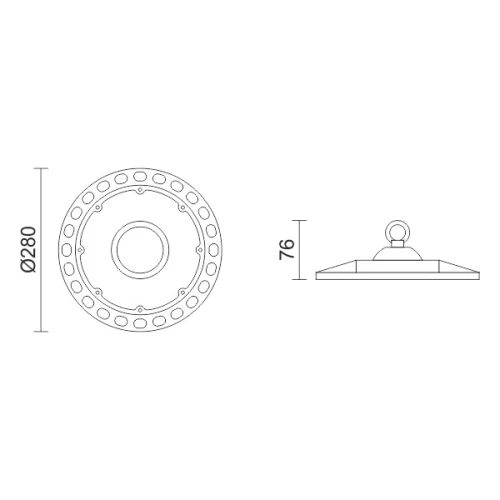 ΚΑΜΠΑΝΕΣ LED UFO 150W 6000K