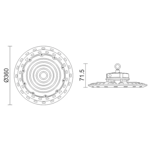 ΚΑΜΠΑΝΕΣ LED UFO 200W 6000K