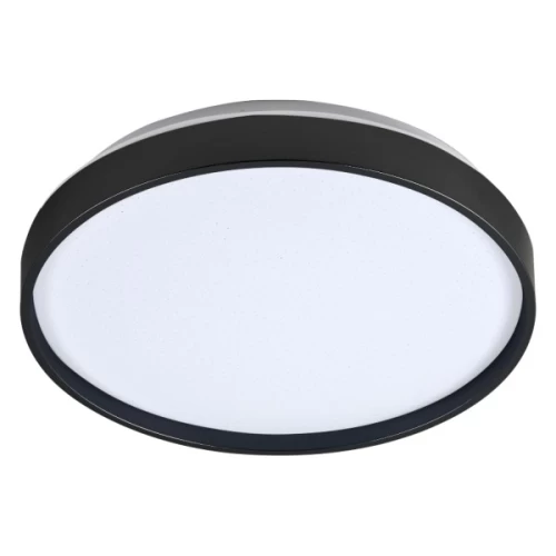 ΠΛΑΦΟΝΙΕΡΑ LED ΣΤΡΟΓΓΥΛΗ ΜΑΥΡΗ 15W 3000K
