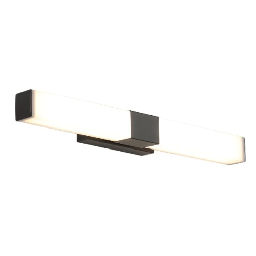 ΑΠΛΙΚΑ ΛΟΥΤΡΟΥ LED 10W 3000K ΜΑΥΡΟ