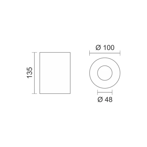 ΣΠΟΤ ΧΩΝΕΥΤΟ ΓΥΨΙΝΟ ΚΥΛΙΝΔΡΟΣ ΟΡΟΦΗΣ GU10 10W