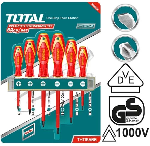 TOTAL ΣΕΤ ΚΑΤΣΑΒΙΔΙΑ 1000V 6ΤΕΜ (THTIS566)