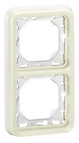 ΠΛΑΙΣΙΟ LEGRAND PLEXO IP55 ΔΙΠΛΟ ΚΑΘΕΤΟ ΛΕΥΚΟ