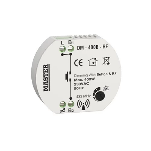 DIMMER ΚΥΤΙΟΥ LED 230VAC/400W (ΤΗΛ/ΣΜΟΣ BUTTON & RF)